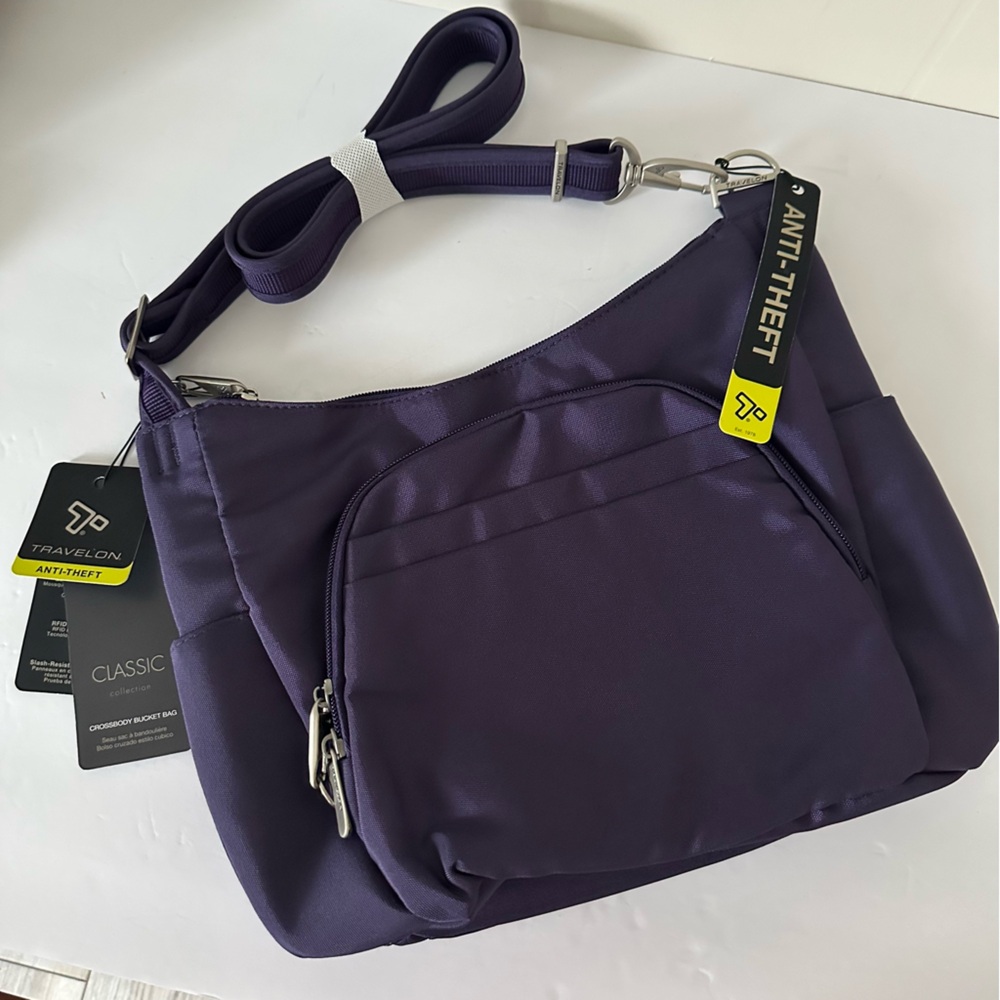 Travelon Anti-Theft Crossbody Bag in Purple